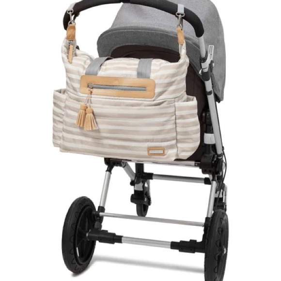 Skip Hop Riverside Diaper Bag Oyster Stripe - Picture 5 of 8